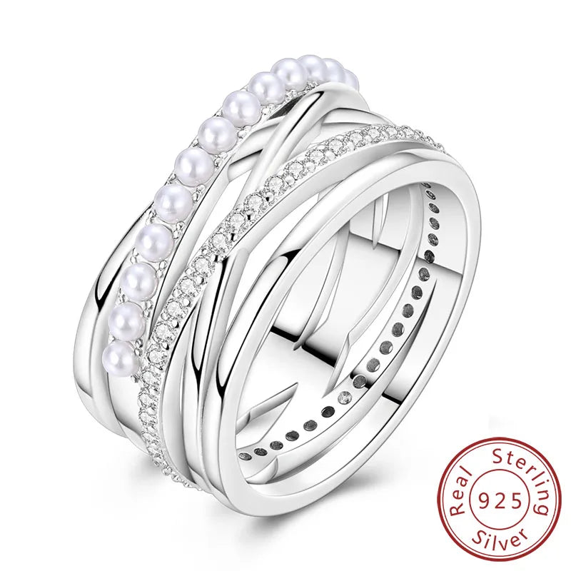 Aseez Aurora™ Sterling Silver Ring