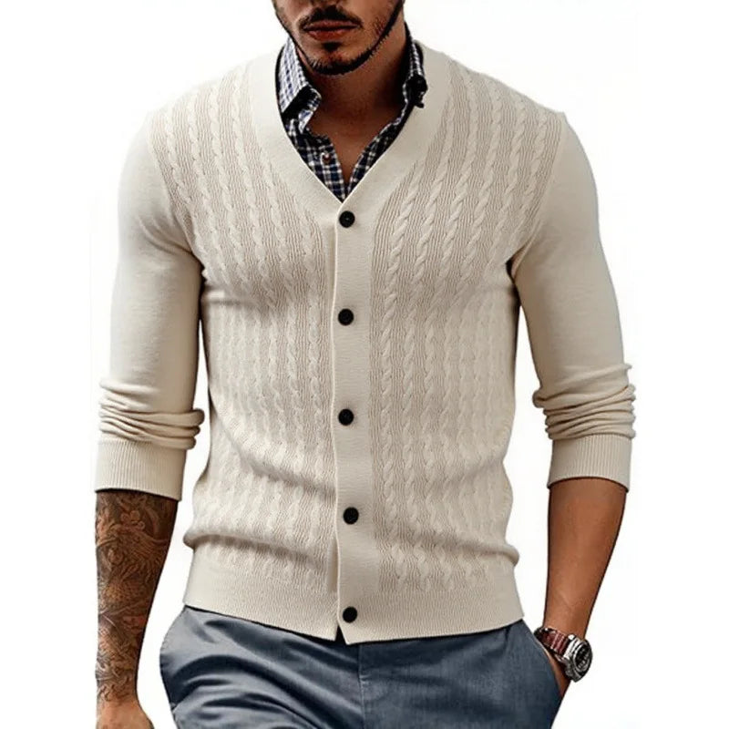 SlimKnit Button-Down Cardigan