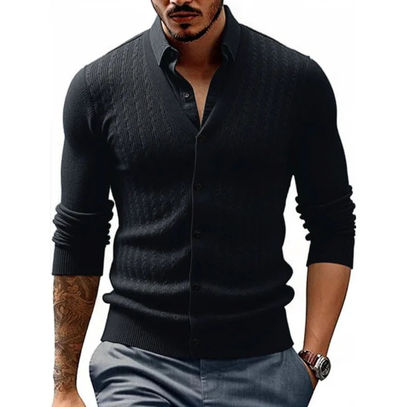 SlimKnit Button-Down Cardigan