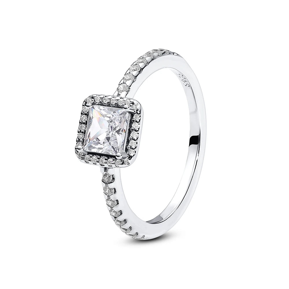 Aseez Lumière™ Square Crystal Ring