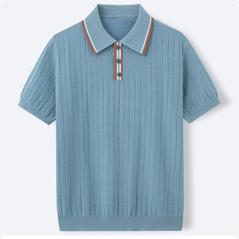 LuxePatch Button-Down Polo