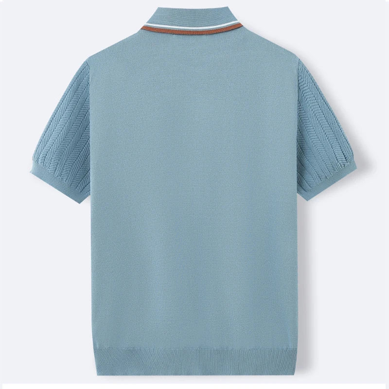 LuxePatch Button-Down Polo