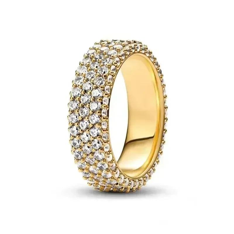Aseez Aurea™ Gold Crystal Ring