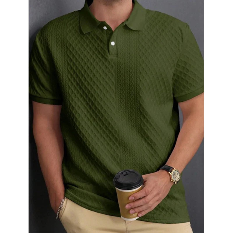 RetroLuxe Jacquard Polo