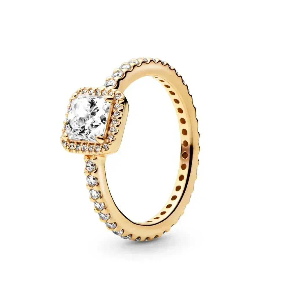Aseez Aurea™ Gold Crystal Ring