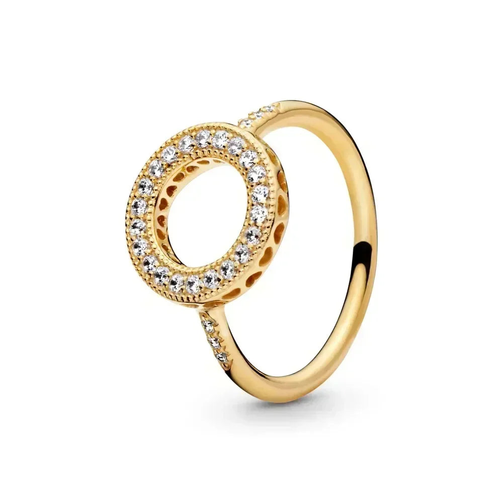Aseez Aurea™ Gold Crystal Ring