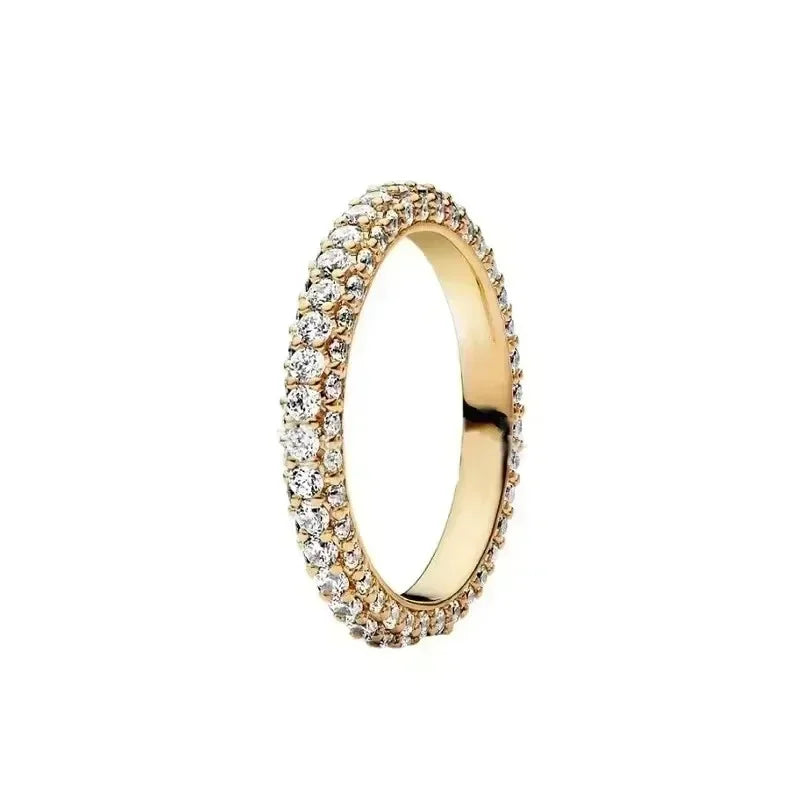 Aseez Aurea™ Gold Crystal Ring
