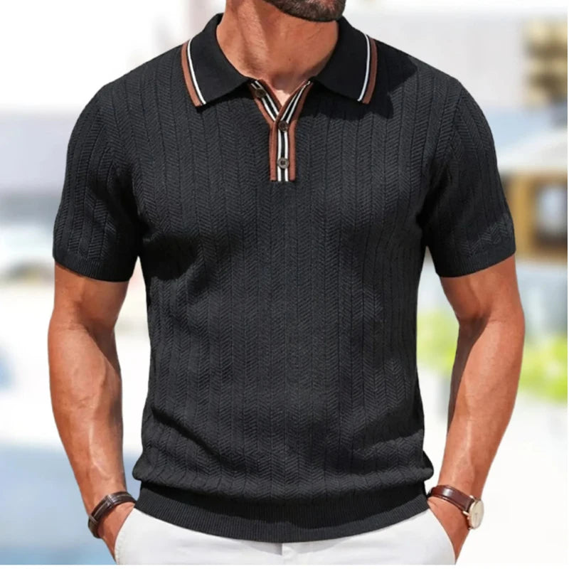 LuxePatch Button-Down Polo