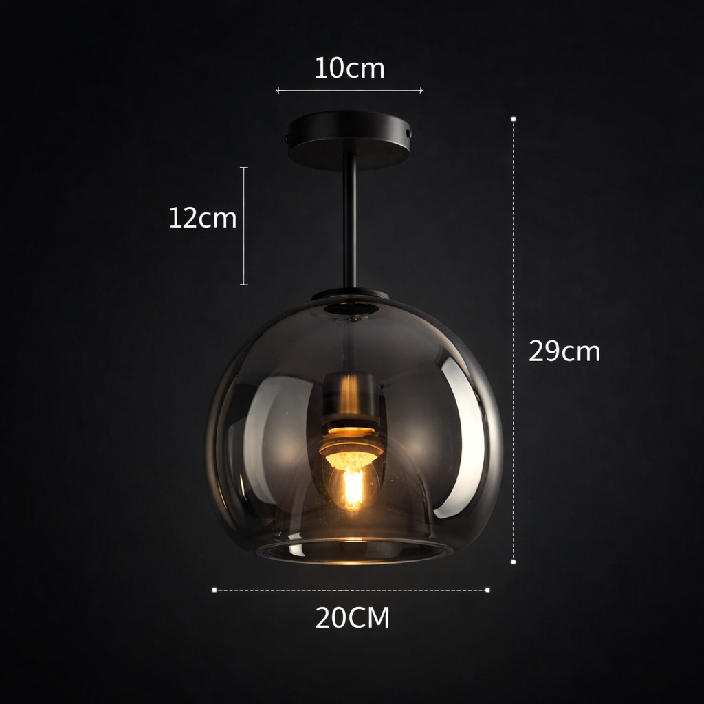 Cognac Glass Light Fixture