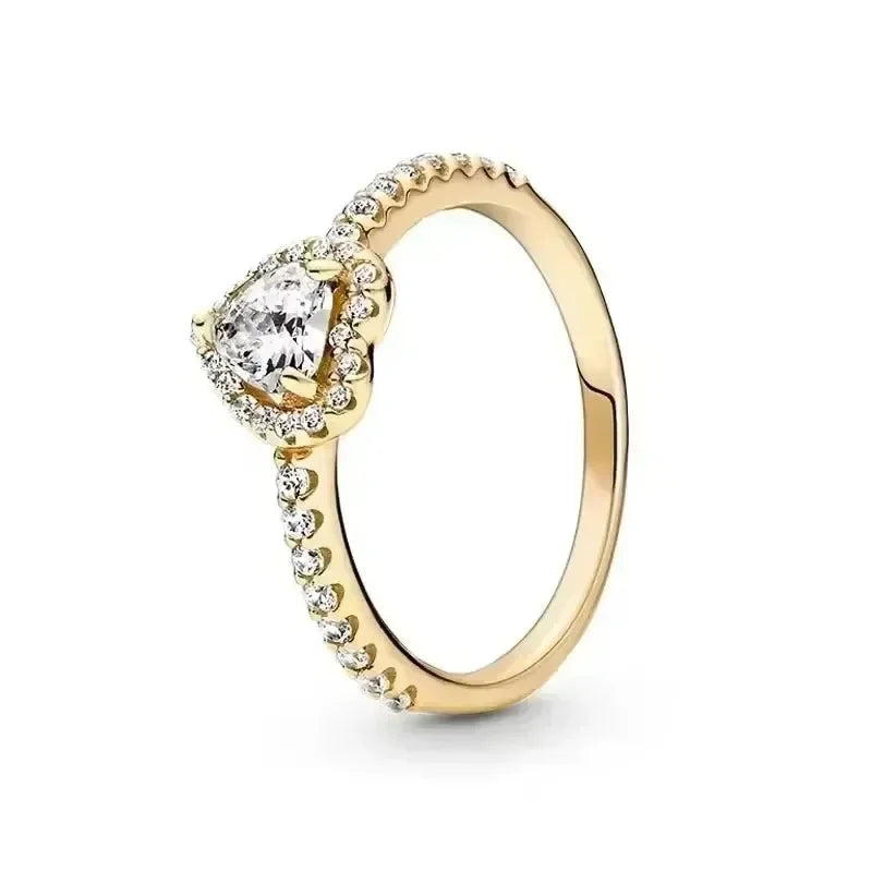 Aseez Aurea™ Gold Crystal Ring