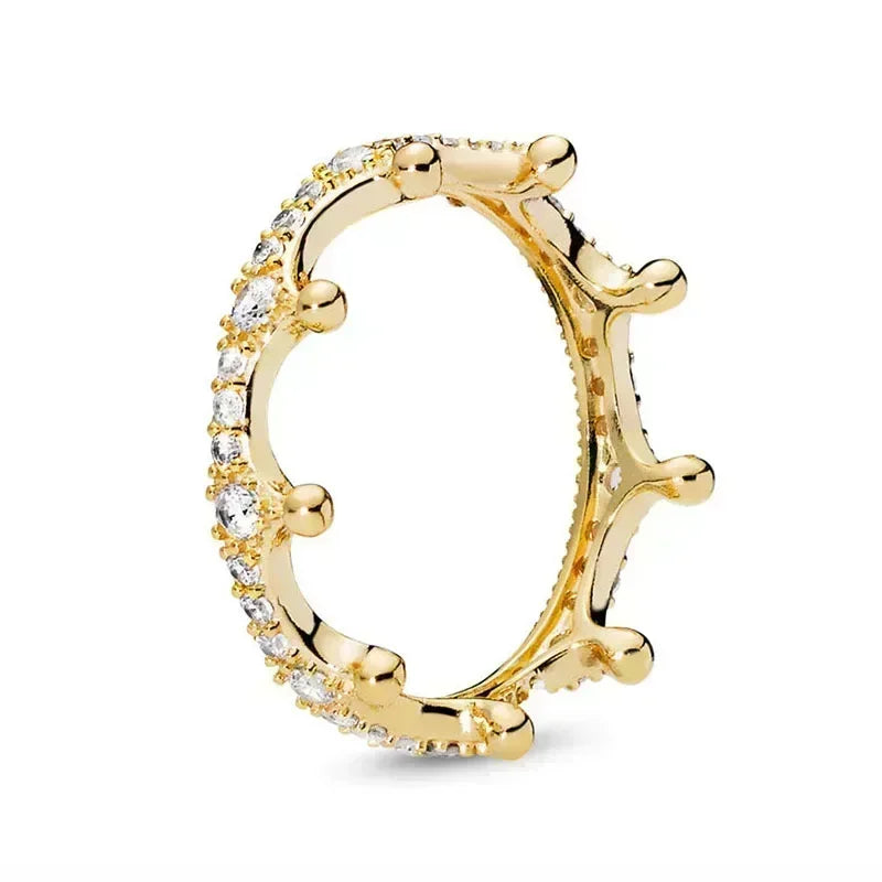 Aseez Aurea™ Gold Crystal Ring