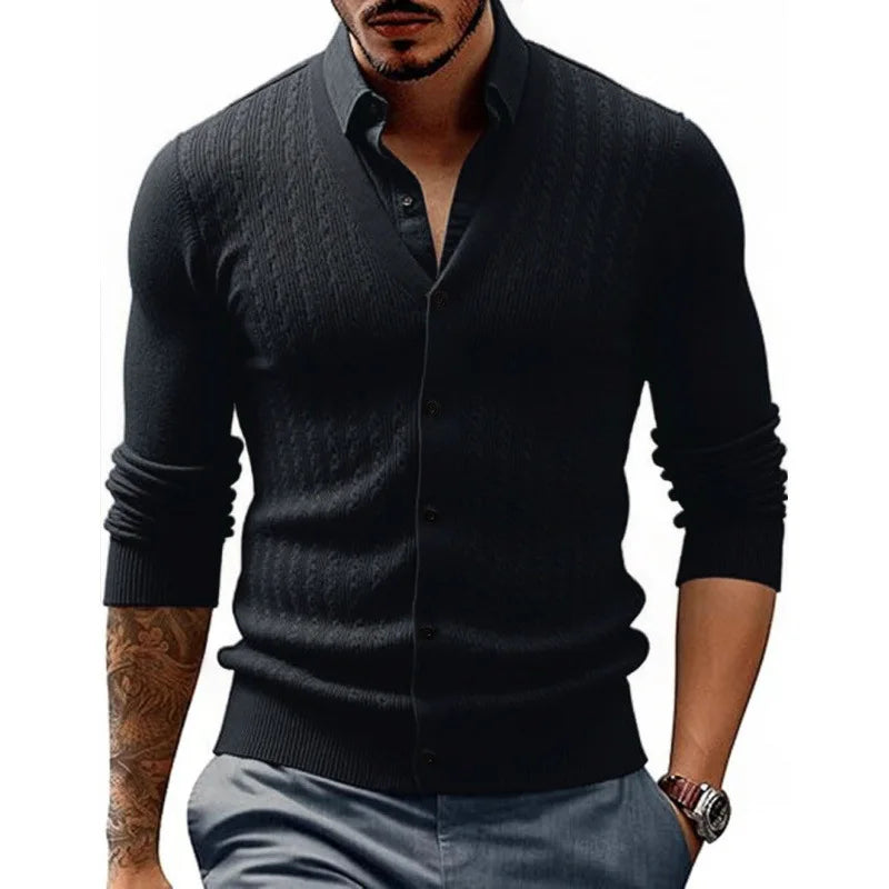 SlimKnit Button-Down Cardigan