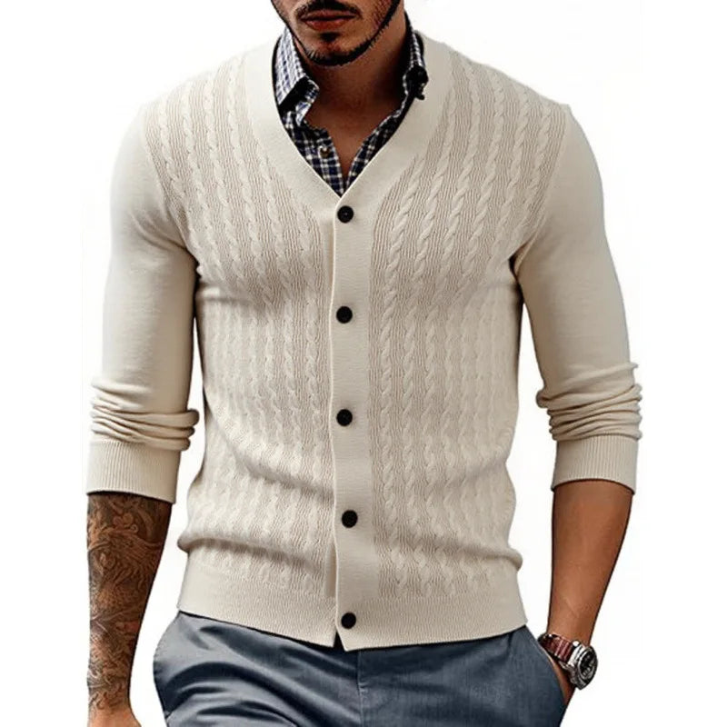 SlimKnit Button-Down Cardigan