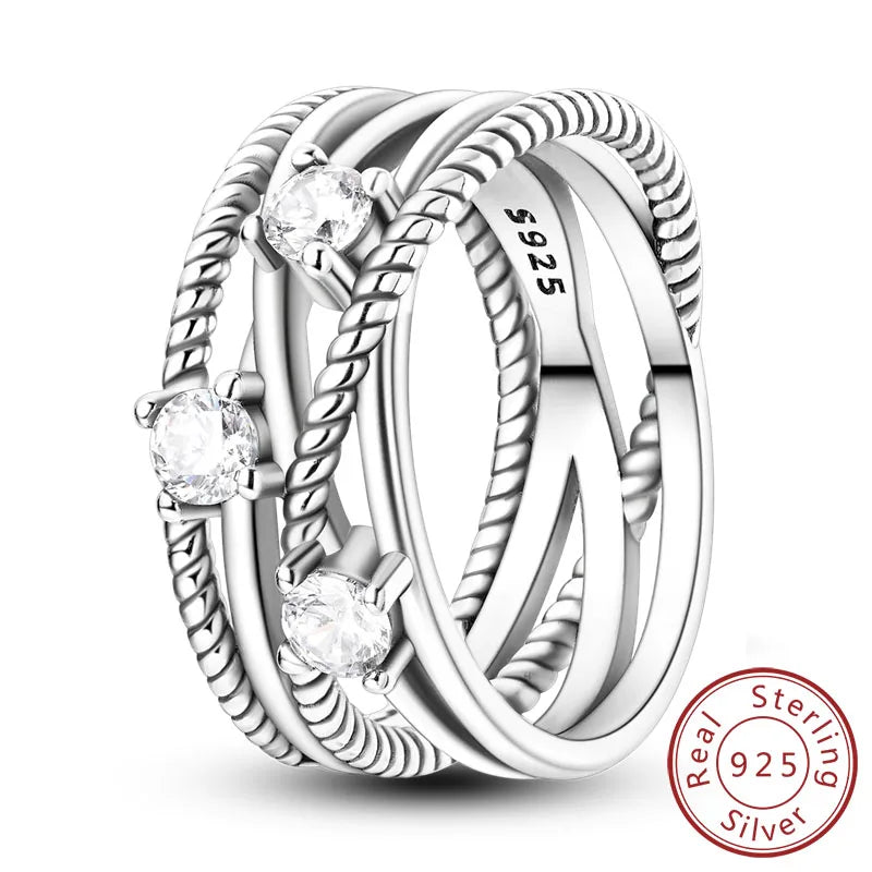 Aseez Aurora™ Sterling Silver Ring