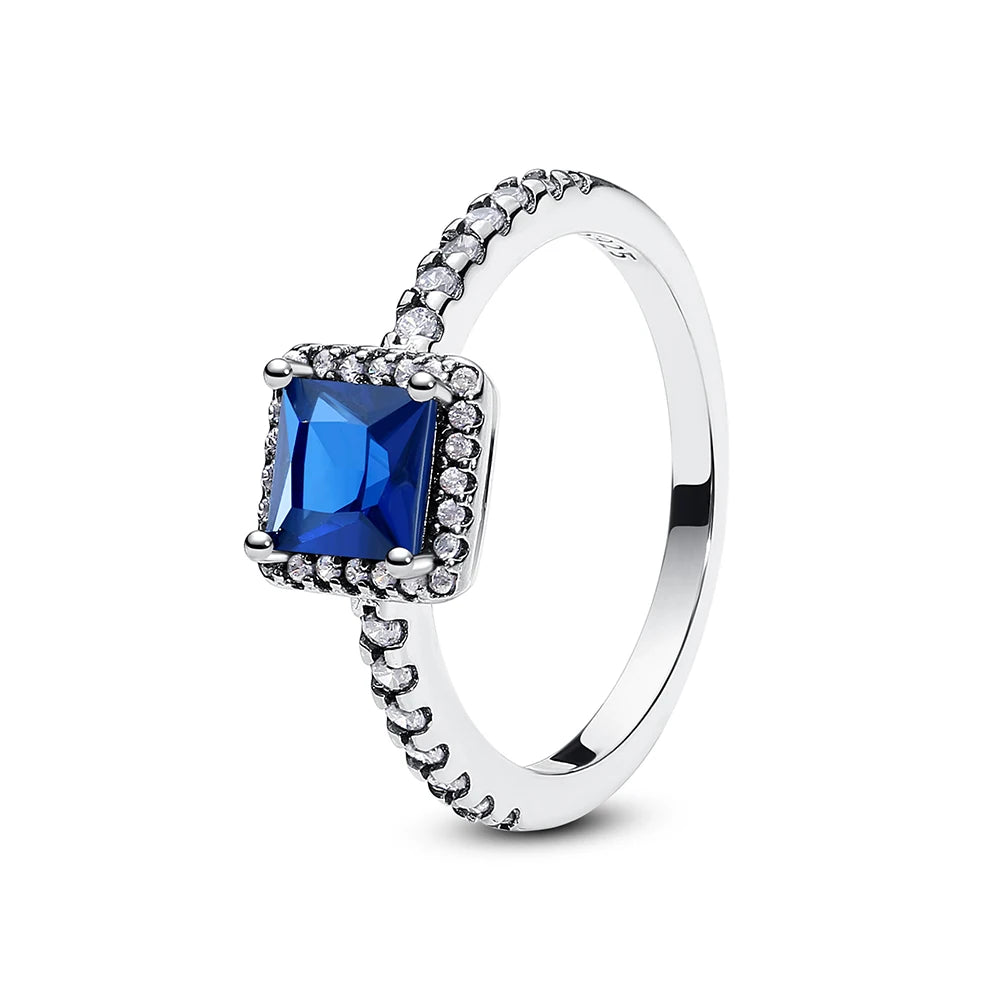 Aseez Lumière™ Square Crystal Ring
