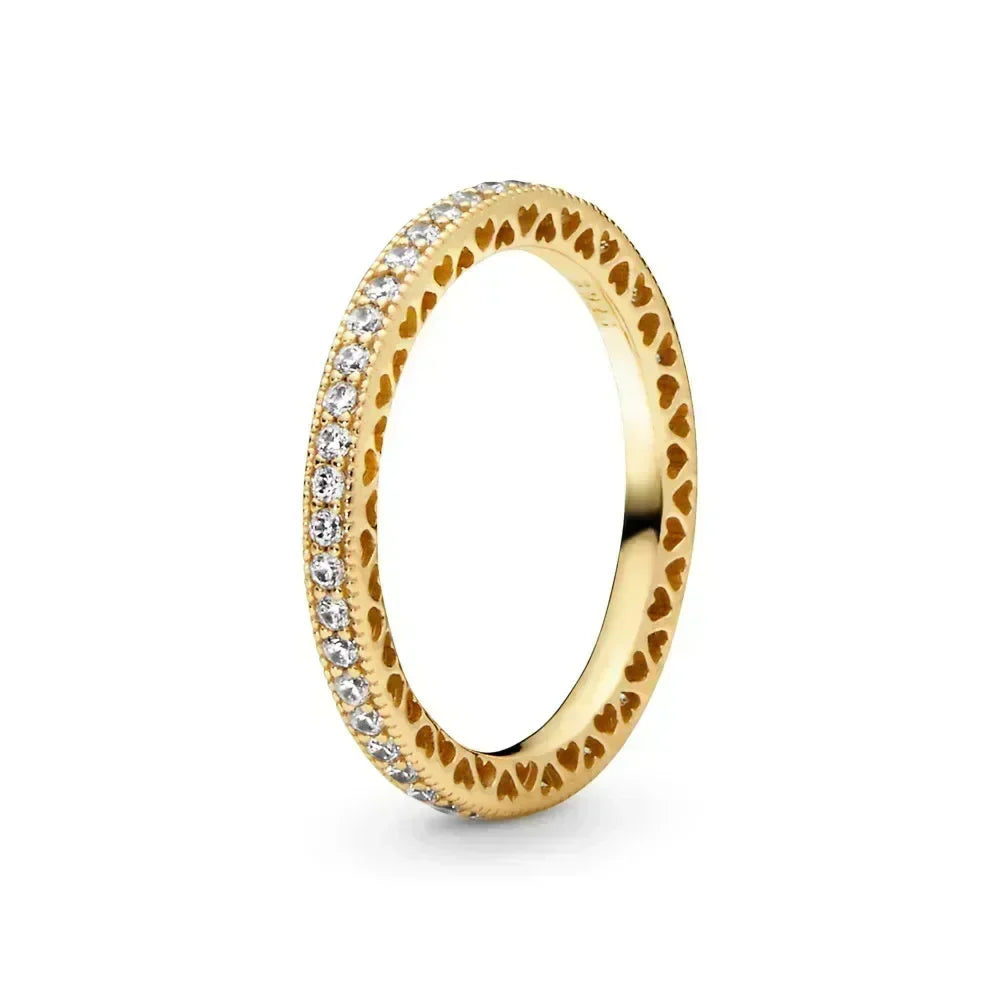 Aseez Aurea™ Gold Crystal Ring