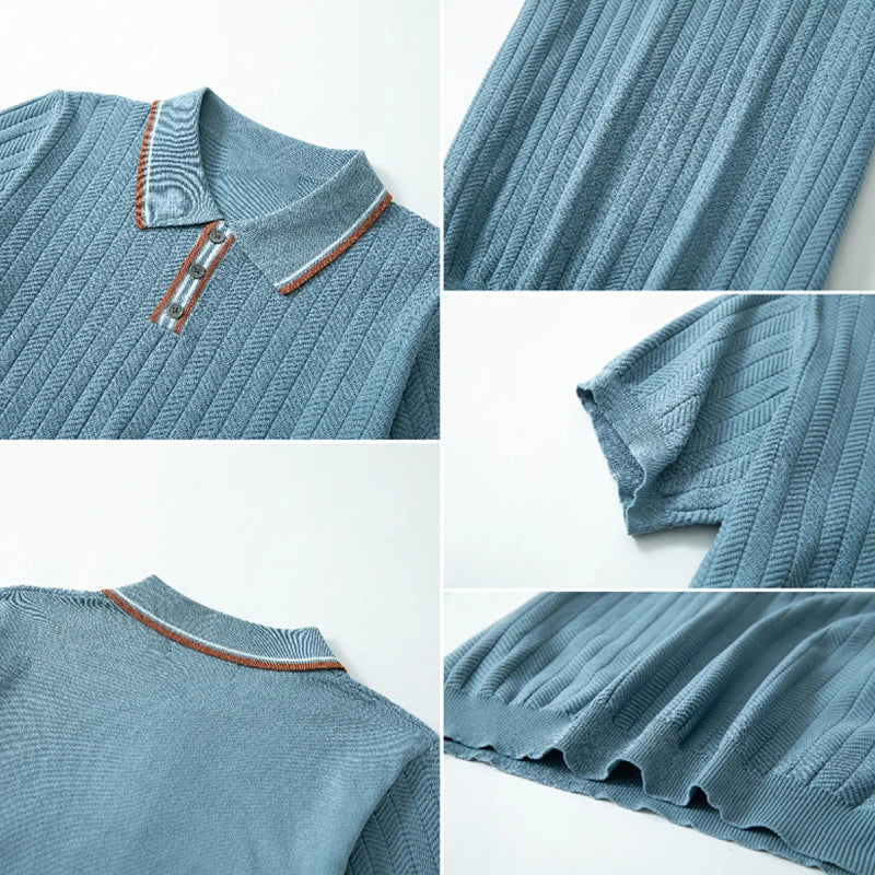 LuxePatch Button-Down Polo