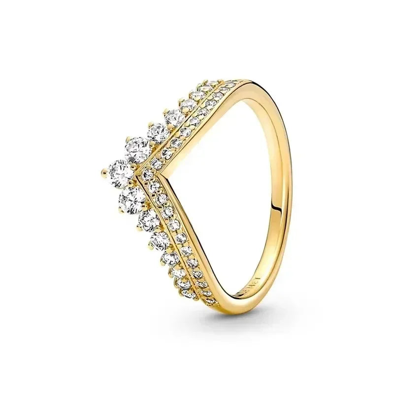 Aseez Aurea™ Gold Crystal Ring