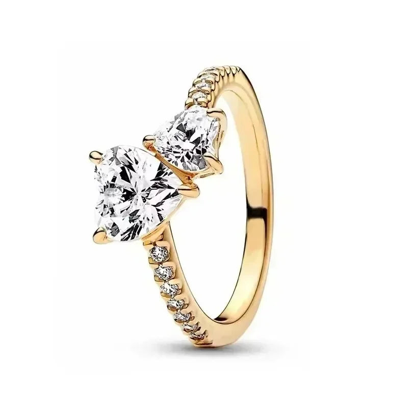 Aseez Aurea™ Gold Crystal Ring