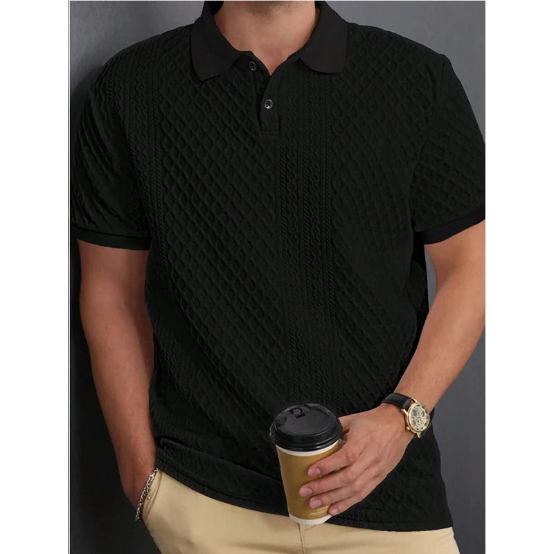 RetroLuxe Jacquard Polo