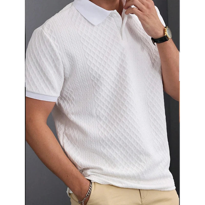 RetroLuxe Jacquard Polo