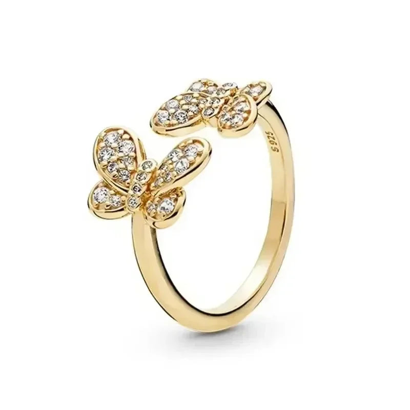 Aseez Aurea™ Gold Crystal Ring