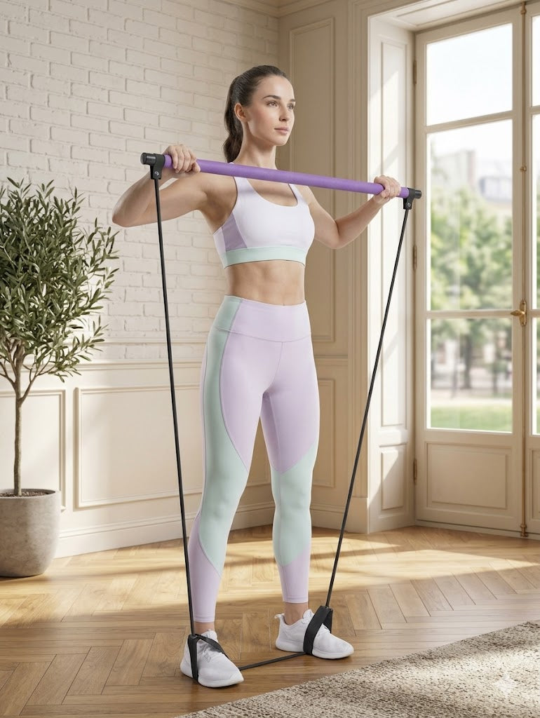 BodyBar Studio — Pilates Bar Kit with Resistance Bands